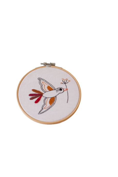 Motif oiseau à broder BRUNEEL | Le Fil de vos Idées