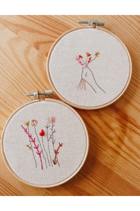 FLEURS D\'AUTOMNE - BRODERIE MAIN BRUNEEL | Le Fil de vos Idées