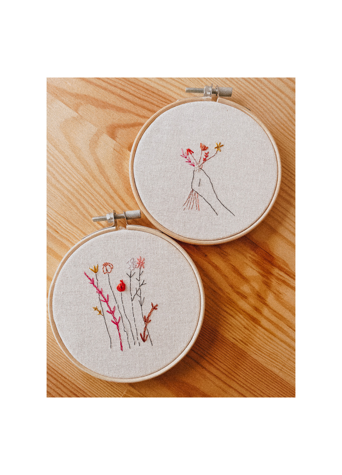 JSRQT 3 Pièces Kit De Déarrage De Broderie,DIY Point De Croix Broderie