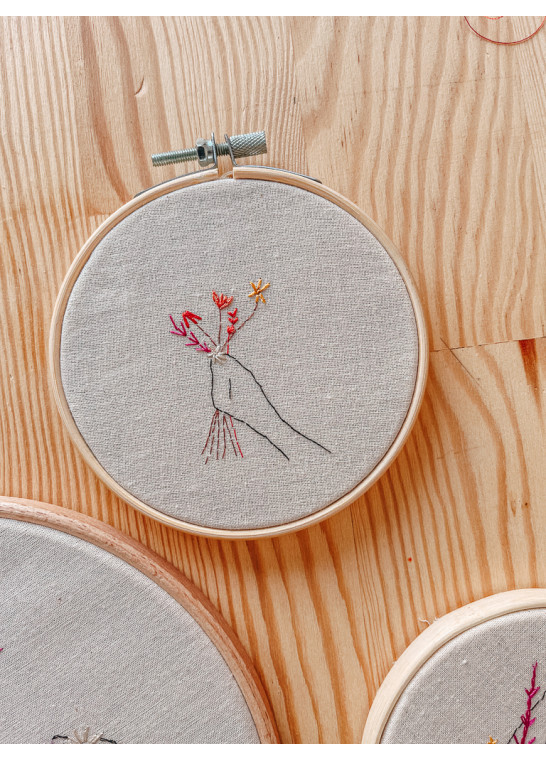 FLEURS D\'AUTOMNE - BRODERIE MAIN BRUNEEL | Le Fil de vos Idées