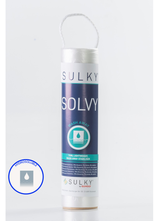 SOLVY SULKY - Film hydrosoluble - 25cm x 10m SULKY by GUNOLD | Le Fil de vos Idées