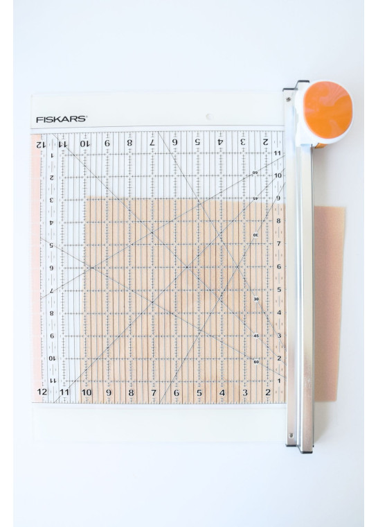 Combiné cutter rotatif - Règle 12\" x 12\" FISKARS | Le Fil de vos Idées