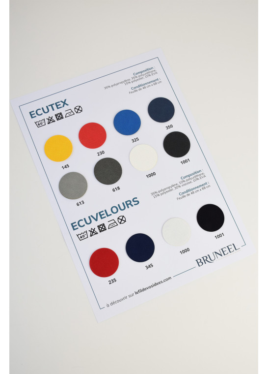 Gamme ECUTEX - ECUVELOURS BRUNEEL | Le Fil de vos Idées