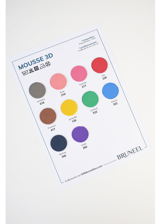 Gamme MOUSSE 3D BRUNEEL | Le Fil de vos Idées