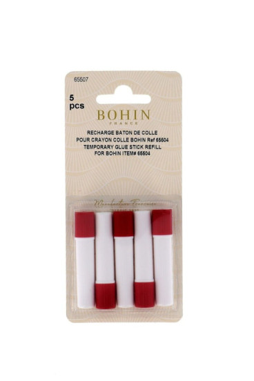 5 recharges pour crayon colle temporaire BOHIN | Le Fil de vos Idées
