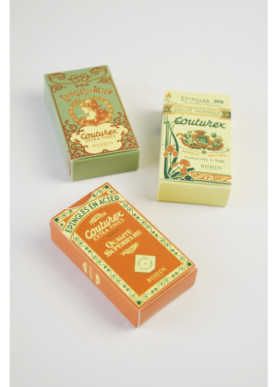 Epingles Couturex extra-fines vintage marron BOHIN | Le Fil de vos Idées