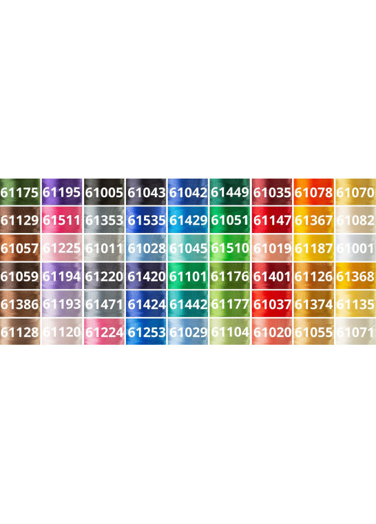 Assortiment 54 bobines fil à broder POLY 60 GUNOLD | Le Fil de vos Idées