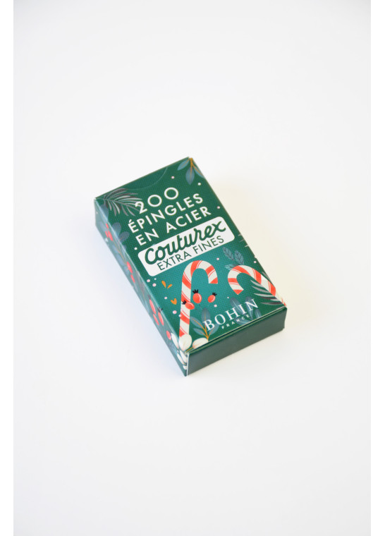 Epingles Couturex extra-fines Noël vert BOHIN | Le Fil de vos Idées