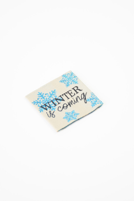 Etiquette à coudre Winter is Coming BOHIN | Le Fil de vos Idées