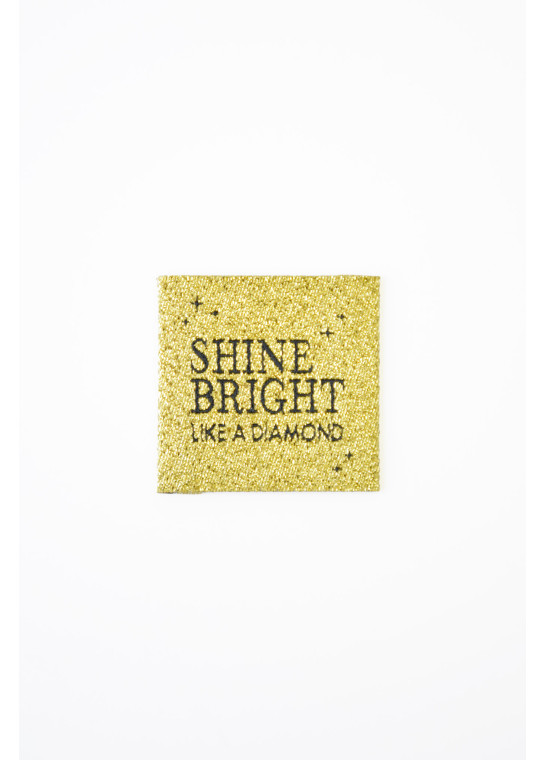 Etiquette à coudre Shine Bright Like a Diamond BOHIN | Le Fil de vos Idées