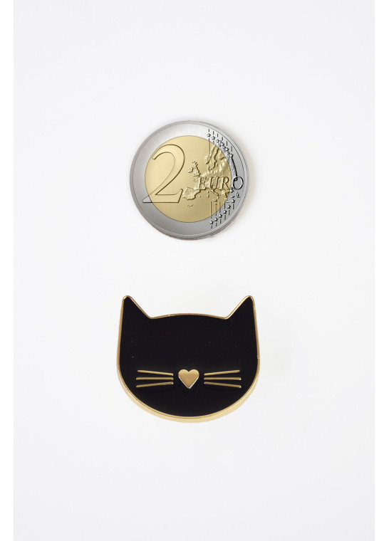 Porte aiguille aimanté Chat noir BOHIN | Le Fil de vos Idées