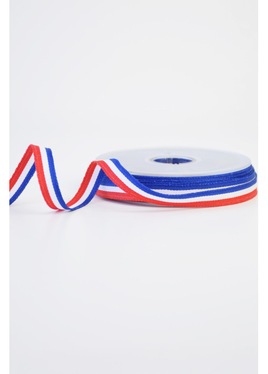 Ruban tricolore bleu blanc rouge BRUNEEL | Le Fil de vos Idées