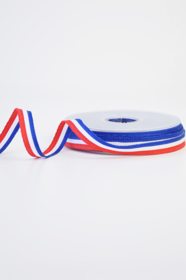 Ruban tricolore bleu blanc rouge BRUNEEL | Le Fil de vos Idées