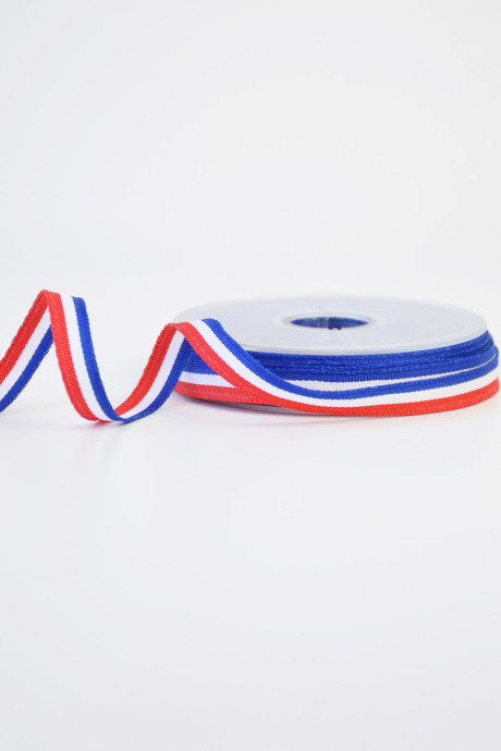 Ruban tricolore bleu blanc rouge BRUNEEL | Le Fil de vos Idées