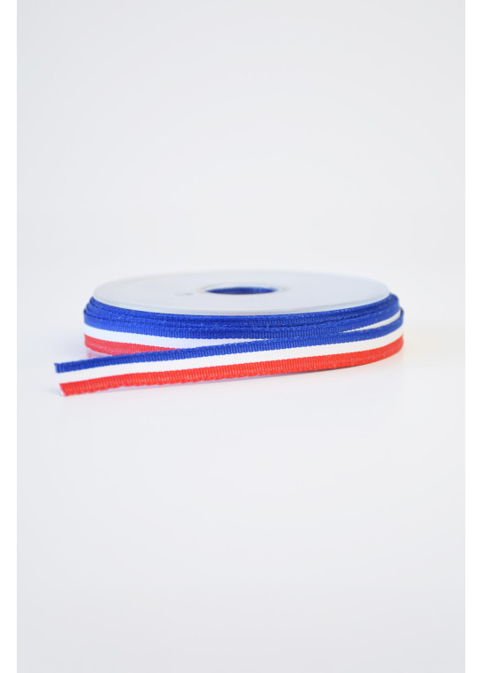 Ruban tricolore bleu blanc rouge BRUNEEL | Le Fil de vos Idées