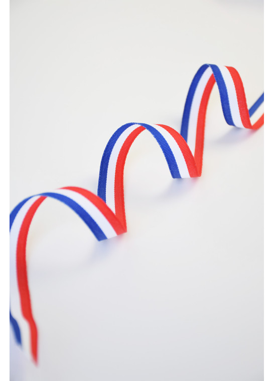 Ruban tricolore bleu blanc rouge BRUNEEL | Le Fil de vos Idées