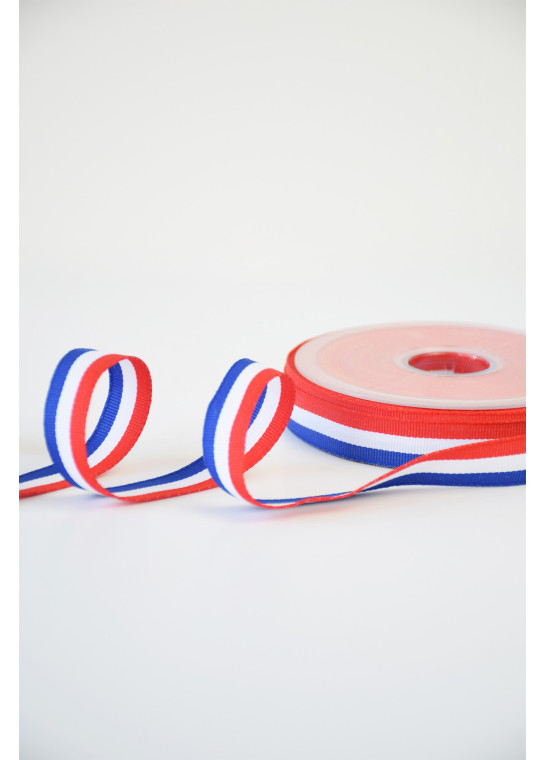 Ruban tricolore bleu blanc rouge BRUNEEL | Le Fil de vos Idées