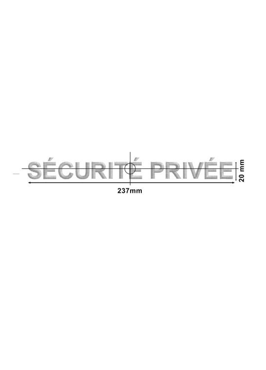 Programme broderie Sécurité Privée  | Le Fil de vos Idées