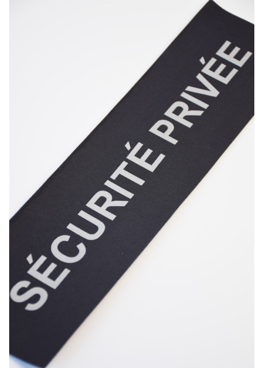 Bandeau Noir Sécurité Privée Rétroréfléchissant