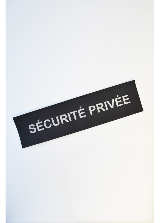 Bandeau Noir Sécurité Privée Rétroréfléchissant