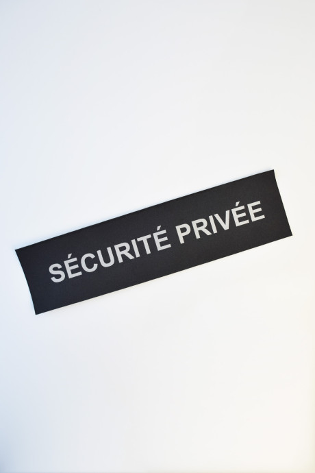 Bandeau Noir Sécurité Privée Rétroréfléchissant BRUNEEL | Le Fil de vos Idées
