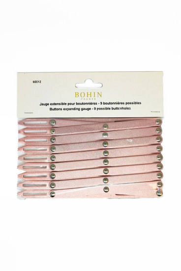 Règle de mesure pour boutonnières BOHIN | Le Fil de vos Idées
