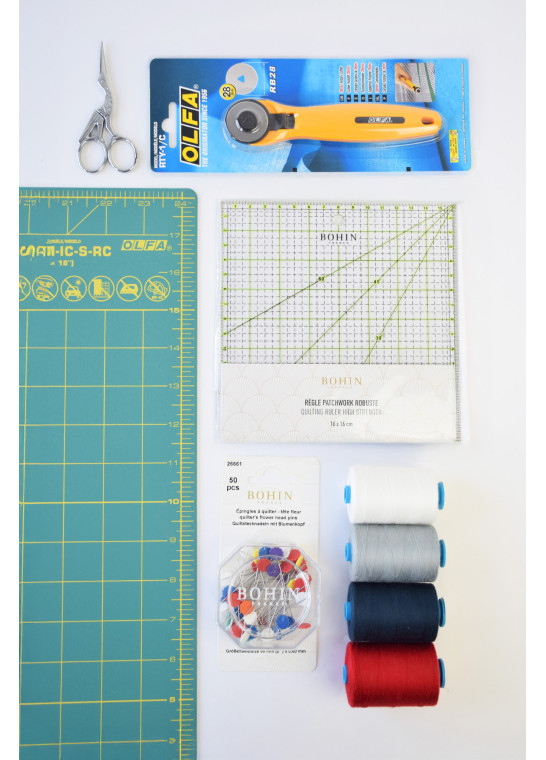 Kit Patchwork Débutant BRUNEEL | Le Fil de vos Idées