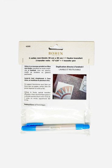 Papier transfert et un feutre BOHIN | Le Fil de vos Idées