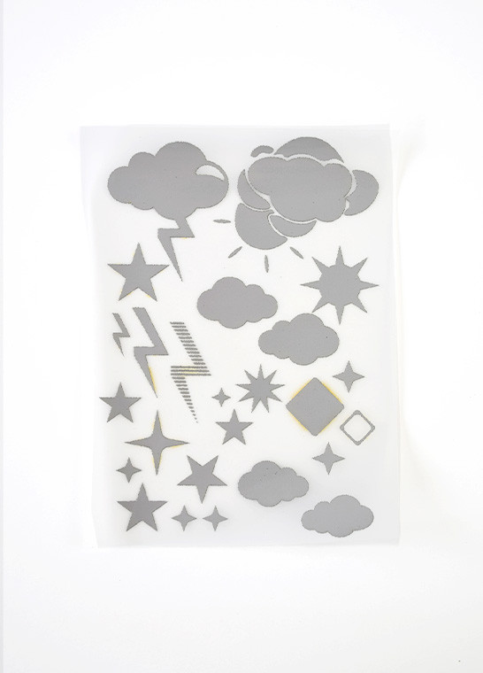 Stickers réfléchissants thermocollants - Nuages