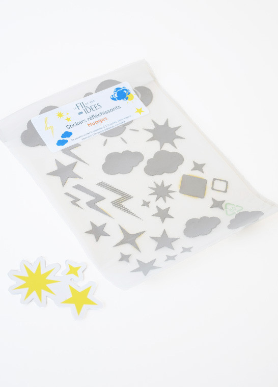 Stickers réfléchissants thermocollants - Nuages