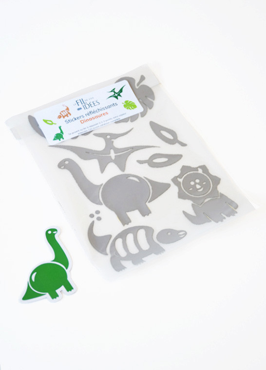 Stickers réfléchissants thermocollants - Dinosaures