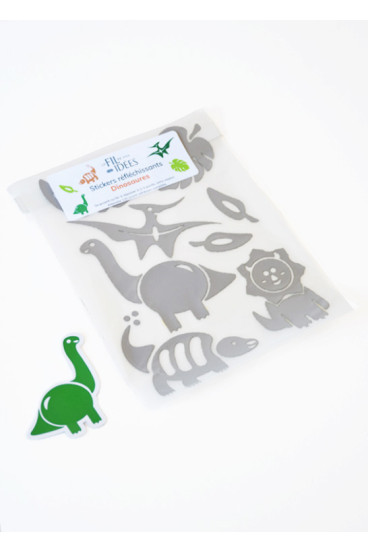 Stickers réfléchissants thermocollants - Dinosaures