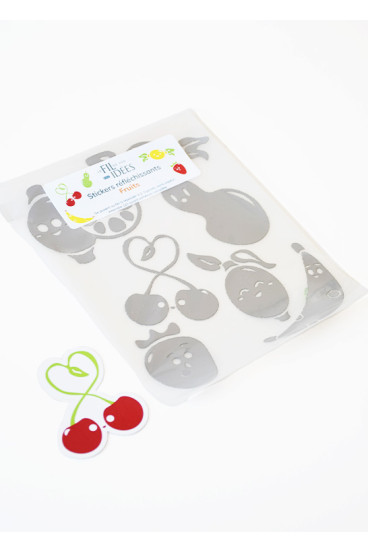 Stickers réfléchissants thermocollants - Fruits