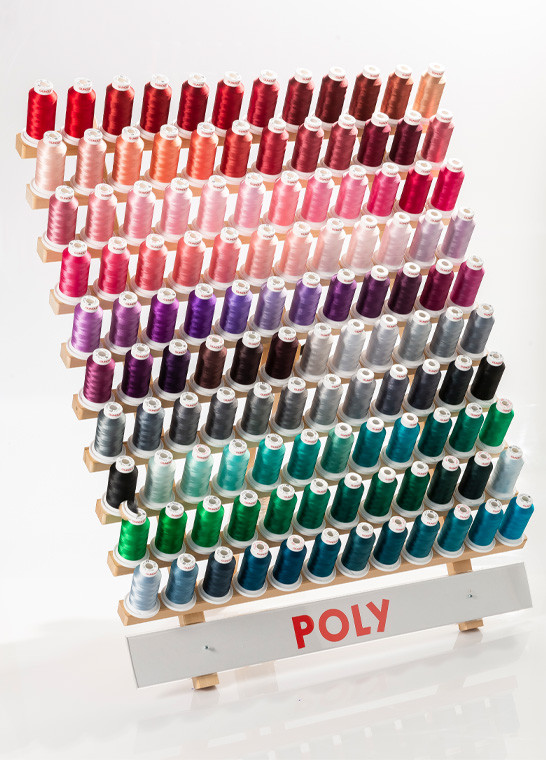 Assortiment 300 bobines fil à broder POLY 40