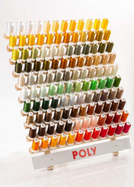 Assortiment 300 bobines fil à broder POLY 40