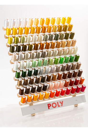 Assortiment 300 bobines fil à broder POLY 40