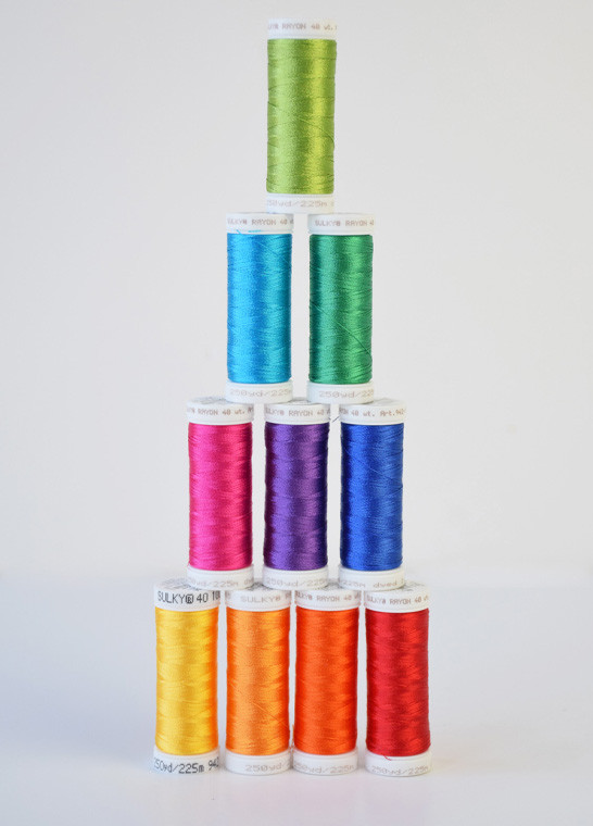 Assortiment 10 bobines SULKY RAYON