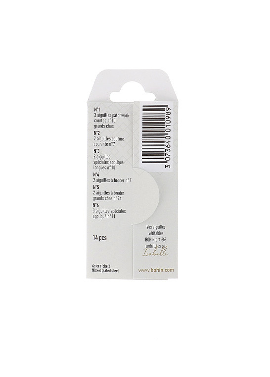 Aiguilles assortiment textile BOHIN | Le Fil de vos Idées