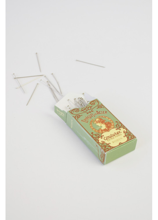 Epingles Couturex extra-fines vintage verte BOHIN | Le Fil de vos Idées
