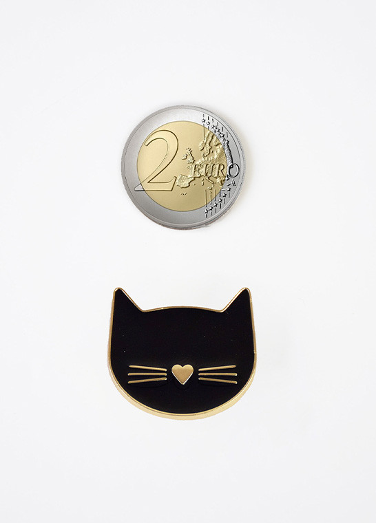 Porte aiguille aimanté Chat noir BOHIN | Le Fil de vos Idées