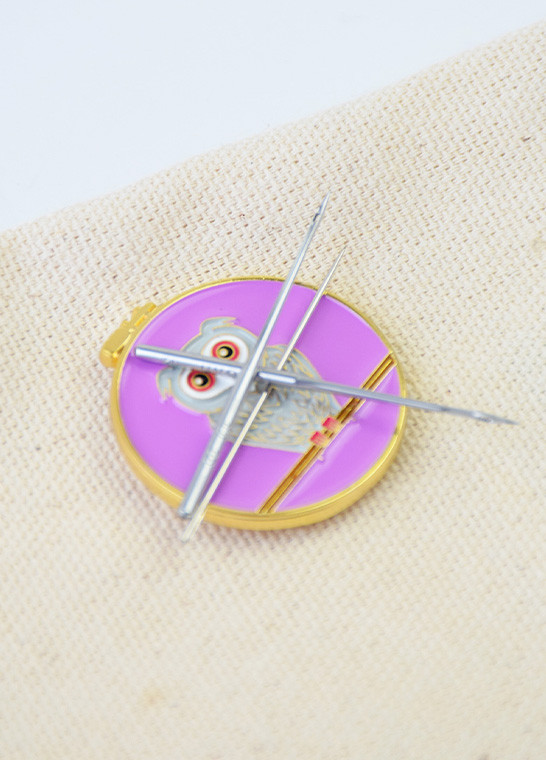 Porte aiguille aimanté Chouette BOHIN | Le Fil de vos Idées