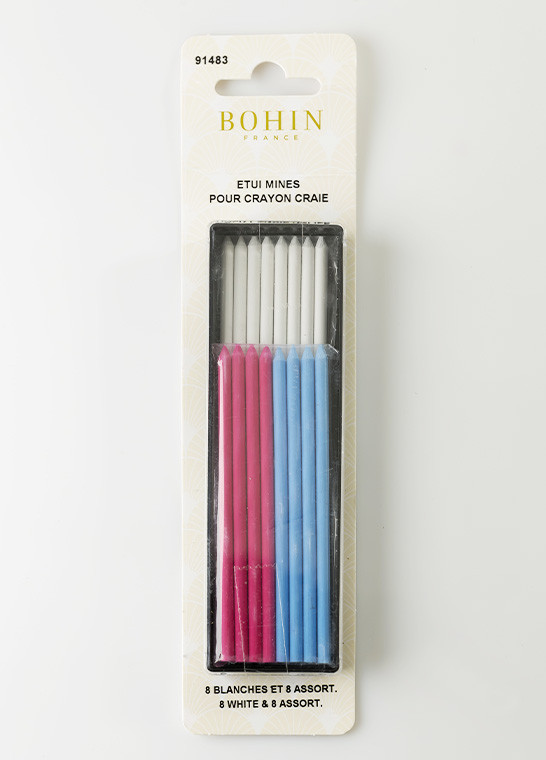 Recharges 16 mines crayon craie BOHIN | Le Fil de vos Idées