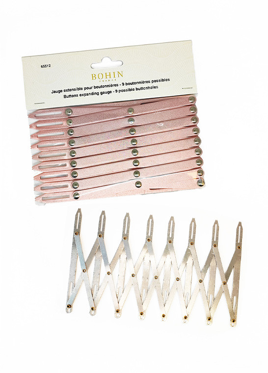 Règle de mesure pour boutonnières BOHIN | Le Fil de vos Idées