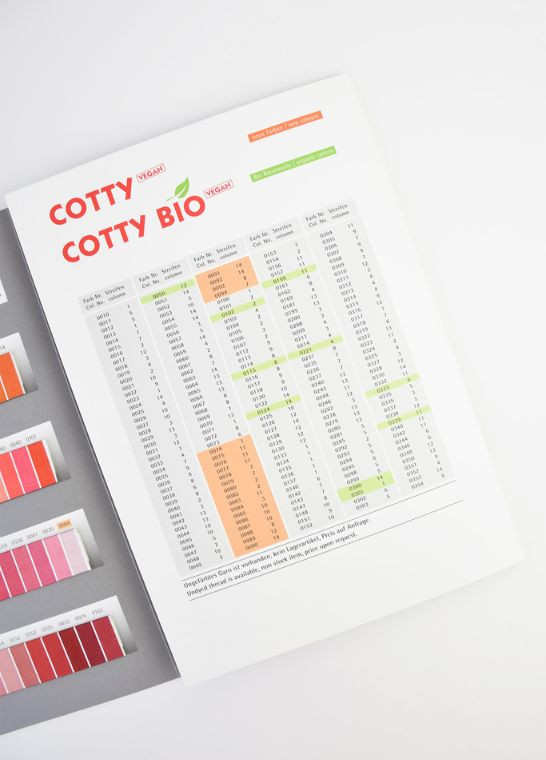 Nuancier COTTY - Gunold