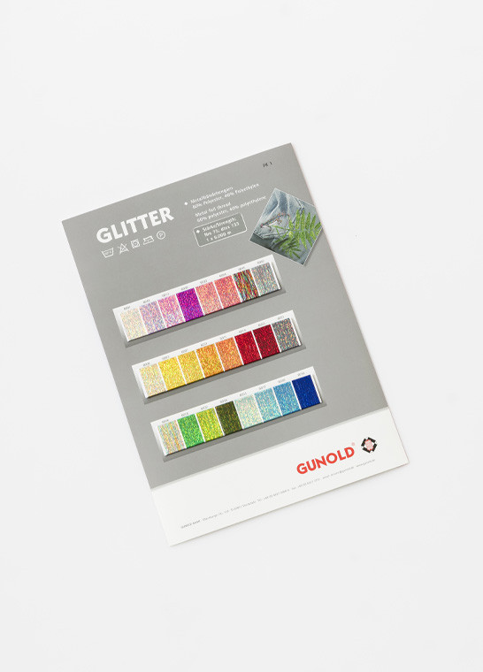 Nuancier Glitter - Gunold GUNOLD | Le Fil de vos Idées