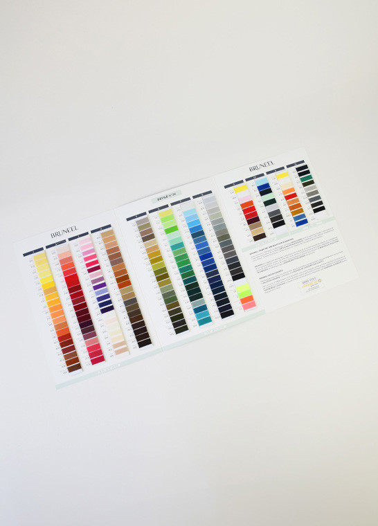 Nuancier DÉFILÉ - fils à coudre confection - Bruneel BRUNEEL | Le Fil de vos Idées