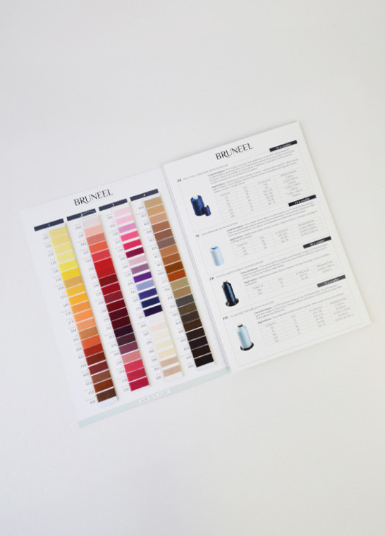Nuancier DÉFILÉ - fils à coudre confection - Bruneel BRUNEEL | Le Fil de vos Idées