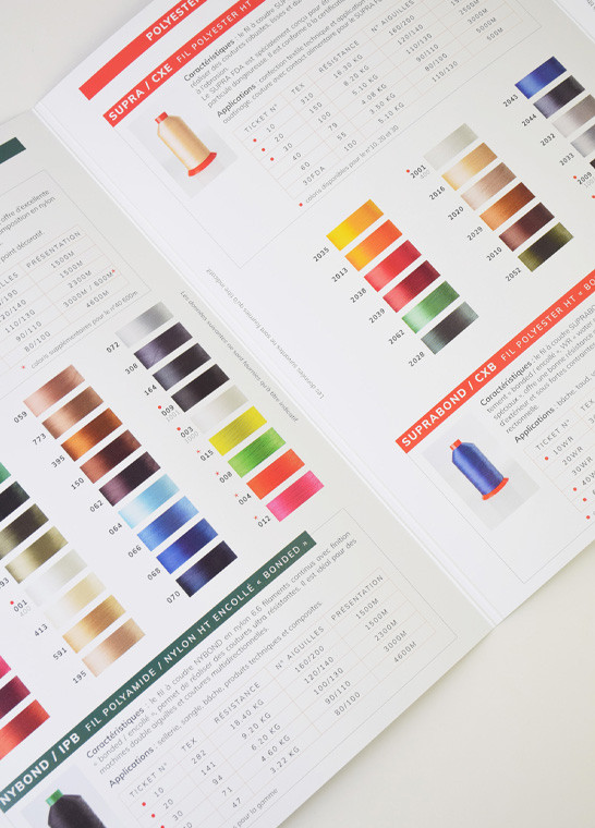 Nuancier TEKNIFIL - Fils à coudre techniques - Bruneel BRUNEEL | Le Fil de vos Idées