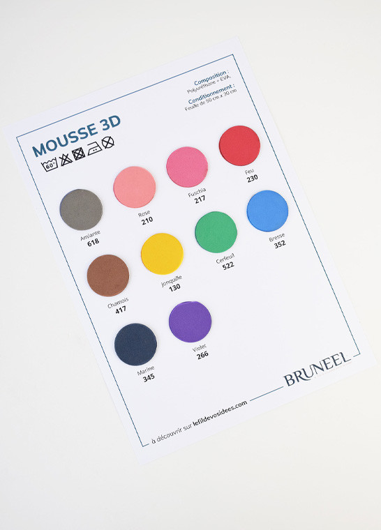 Gamme MOUSSE 3D BRUNEEL | Le Fil de vos Idées