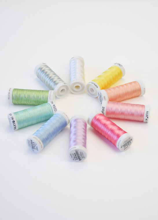 Assortiment de 10 bobines RAYON Pastel SULKY by GUNOLD | Le Fil de vos Idées